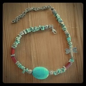Boot Jewlery, Turquoise/Dragonfly/Silver
